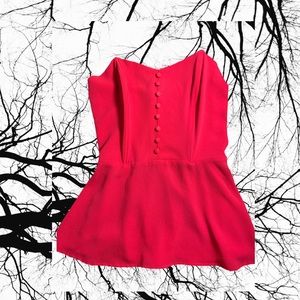 HOT PINK Strapless top